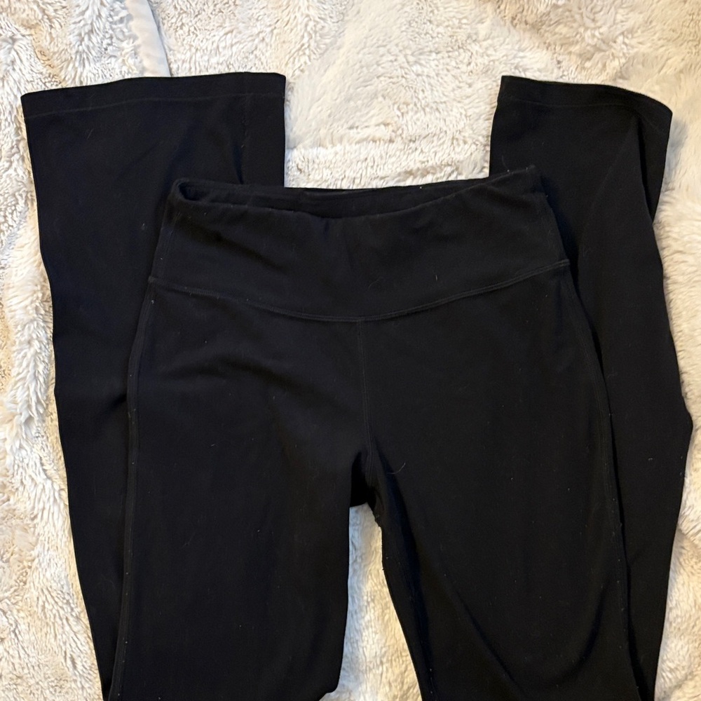 Athleta Girl size large. Black High-Waisted flare Leggings